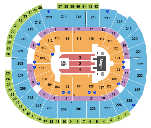 SAP Center Mana Seating Chart